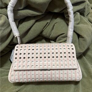 Kate Spade White Lattice Shoulder Bag